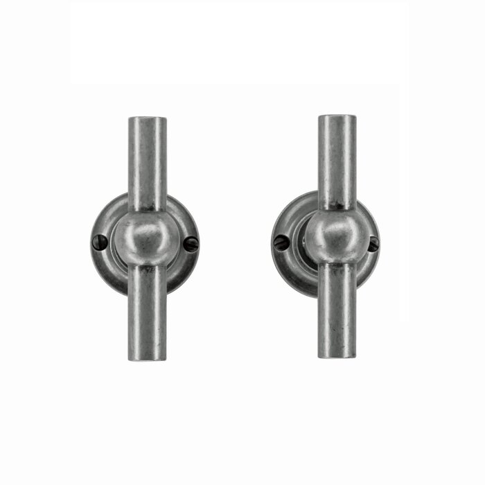 HDD Poignées de porte anciennes en argent Petra T+T