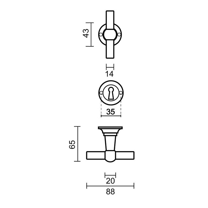 HDD Alte silberne Türgriffe Petra T+T
