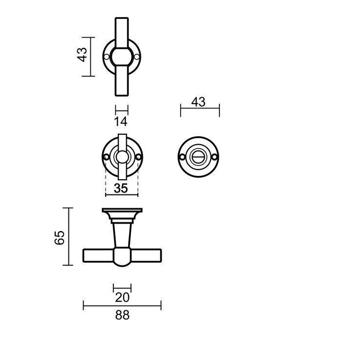 HDD Alte silberne Türgriffe Petra T+T