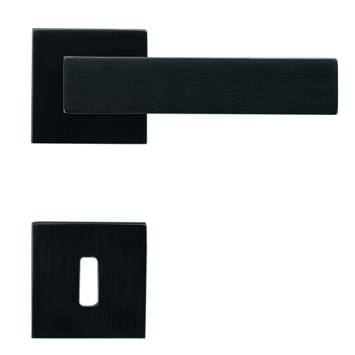 HDD Poignées de porte anthracite 'Cubica' Noir Carbone