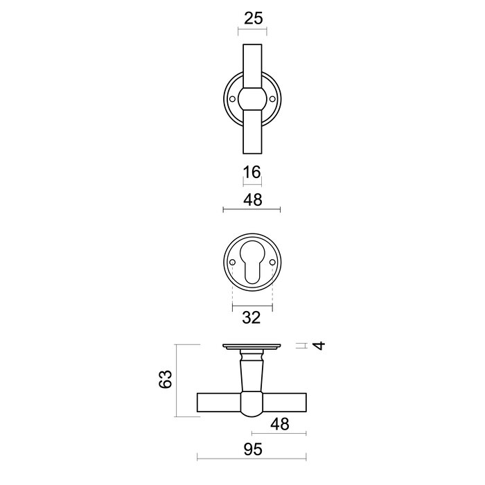 HDD Anthracite gray door handles Petana T+T Carbon