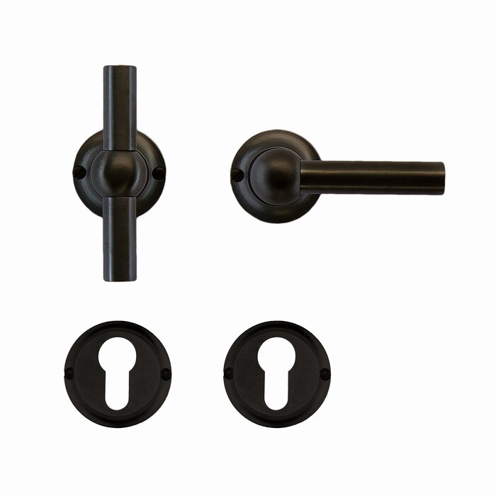 HDD Anthracite gray door handles Petra T+L Carbon