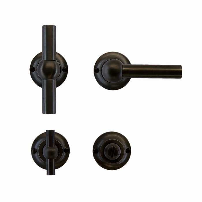 HDD Anthracite gray door handles Petra T+L Carbon