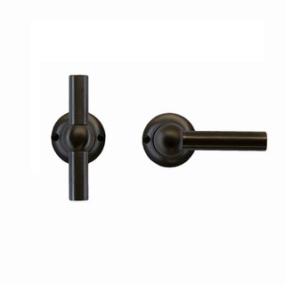 HDD Antracietgrijze deurklinken Petra T+L Carbon