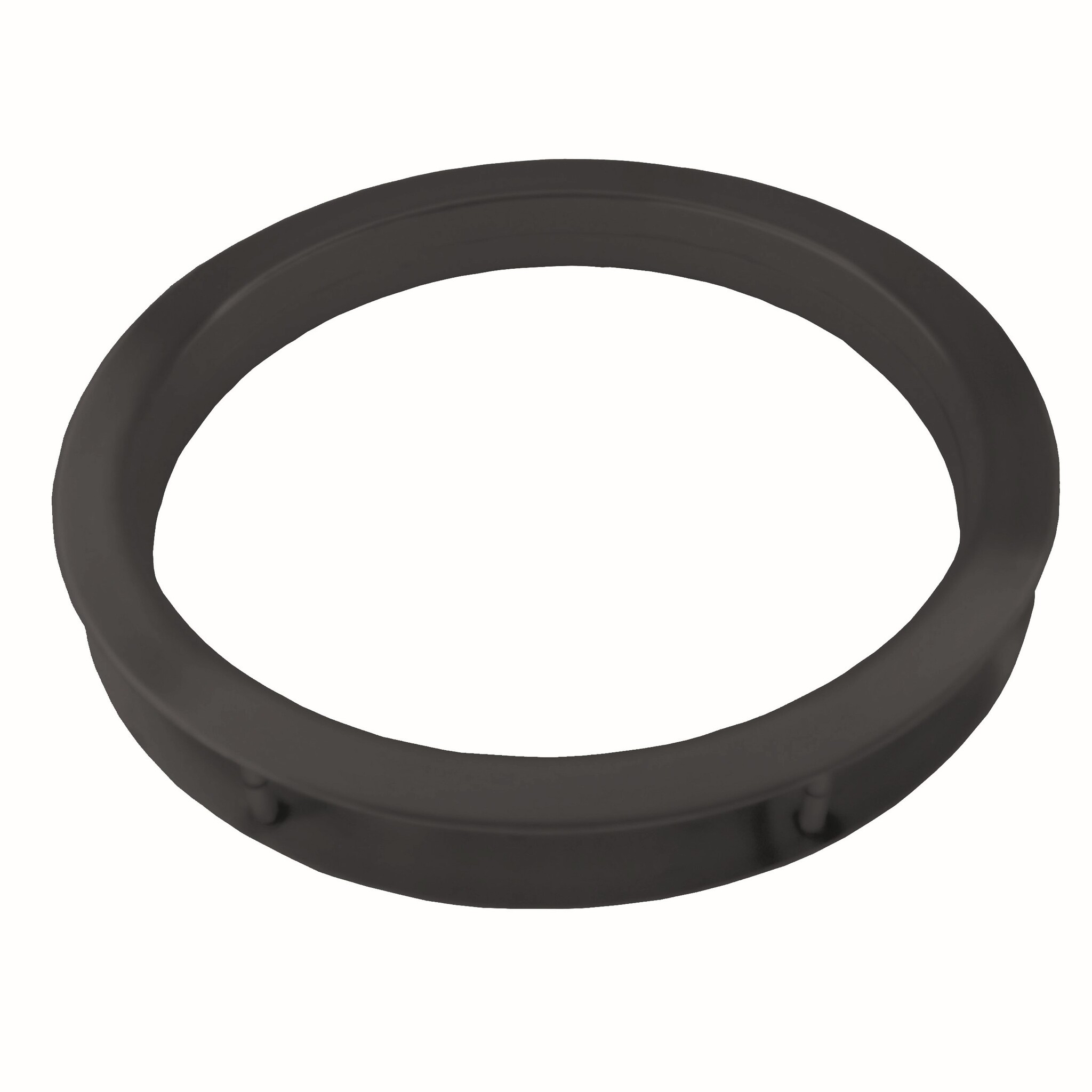 Ronde patrijspoort 290 mm met patentvijzen - zwart - totale breedte 350mm