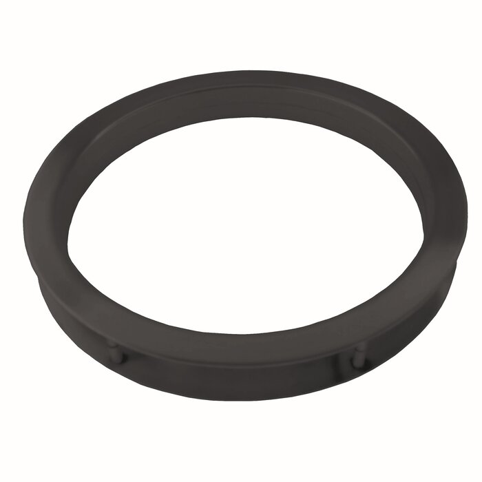 HDD Ronde patrijspoort 290 mm met patentvijzen - zwart - totale breedte 350mm