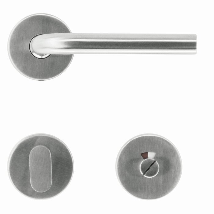 HDD Stainless steel door handles L - shape 16 mm