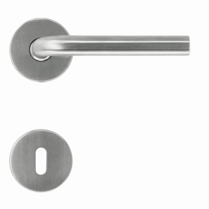 HDD Stainless steel door handles L - shape 16 mm
