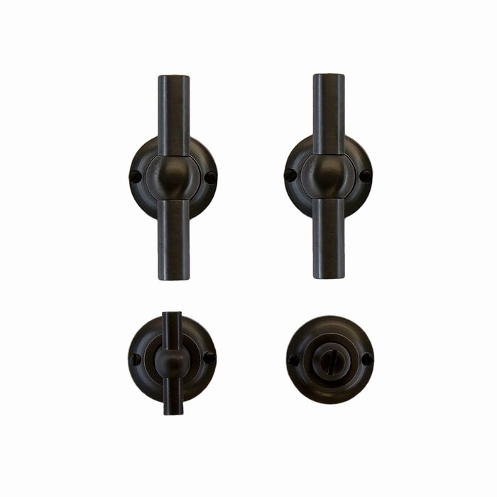 HDD Poignées de porte gris anthracite Petra T+T Carbon