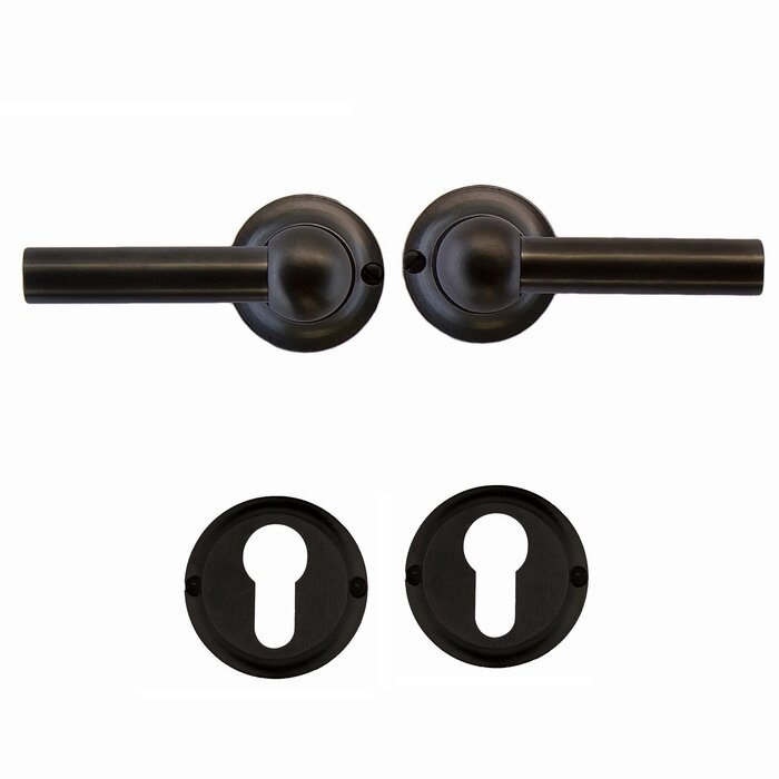 HDD Anthracite gray door handles Petra L+L Carbon