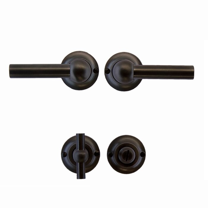 HDD Poignées de porte gris anthracite Petra L+L Carbon