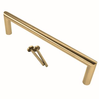 HDD Door handle URG 20/ 300 stainless steel matt gold - through mounting