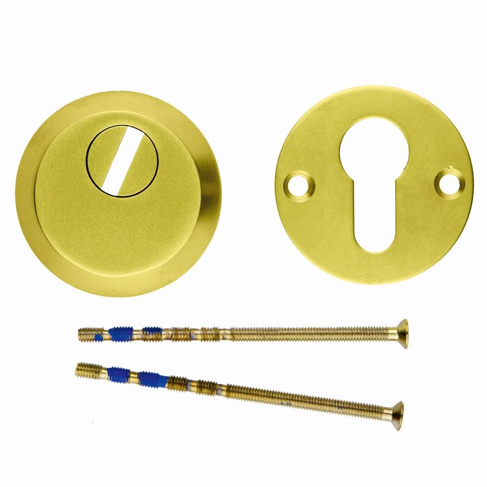 HDD Safety cylinder plates SAFE 12 mm - matt gold