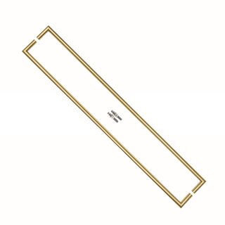 HDD Poignées de porte URG 20/1000 en acier inoxydable or mat - paire pour verre