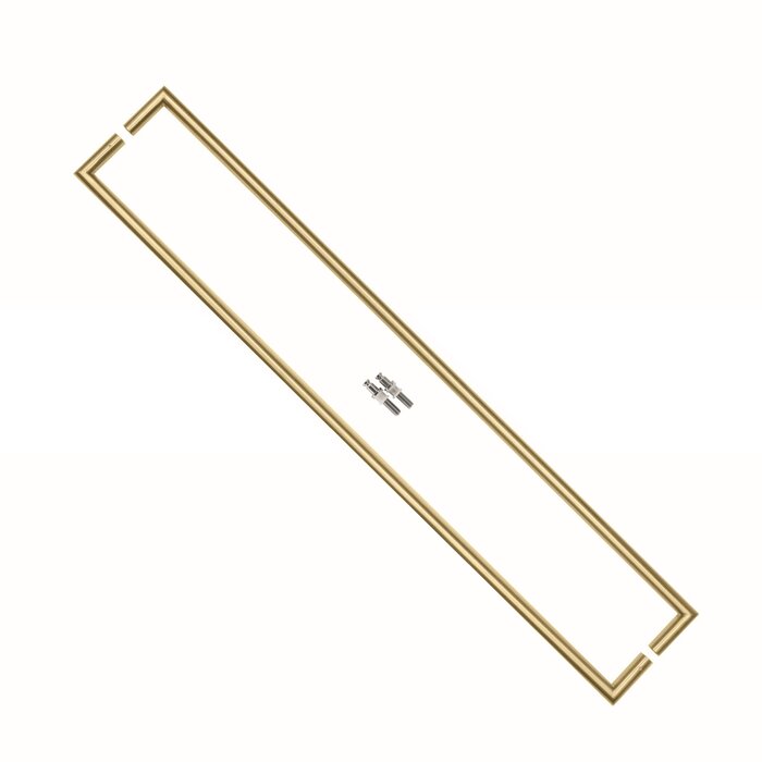 HDD Türgriffe URG 20/1000 Edelstahl mattgold - Paar für Glastür