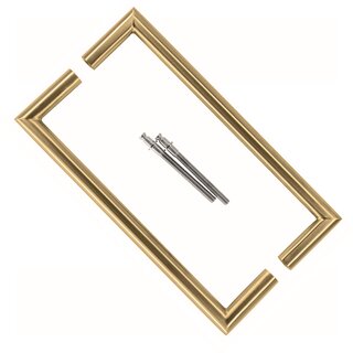 HDD Poignées de porte URG 20/300 en acier inoxydable or mat - paire pour épaisseur de porte >3CM