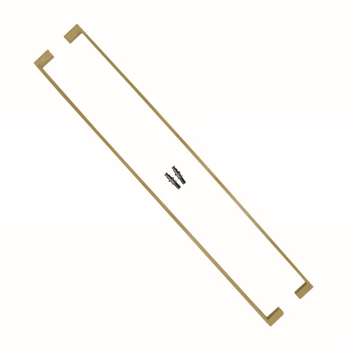 HDD Türgriffe COSMIC 20/1000 Edelstahl mattgold - Paar für Glastür