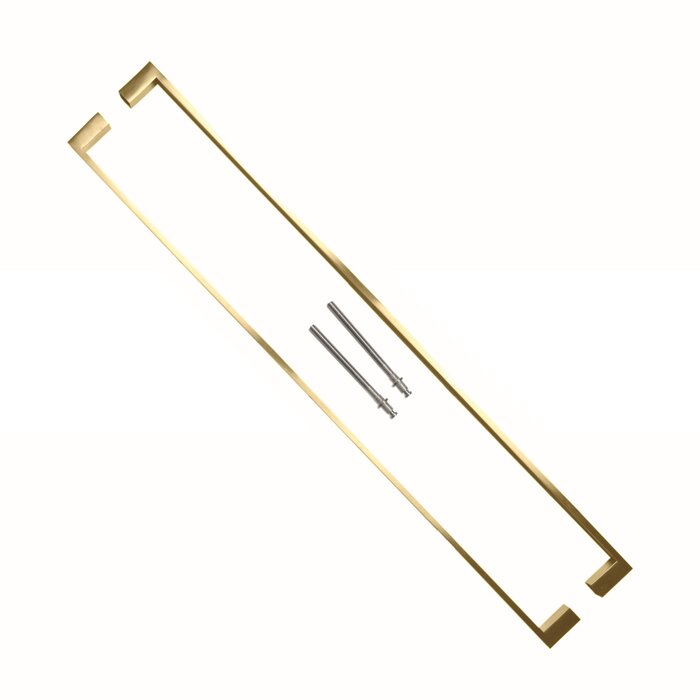 HDD Poignées de porte COSMIC 20/800 en acier inoxydable or mat - paire pour épaisseur de porte >3CM