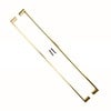 HDD Door handles COSMIC 20/ 800 stainless steel matt gold - pair for glass