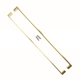 HDD Poignées de porte COSMIC 20/800 en acier inoxydable or mat - paire pour verre