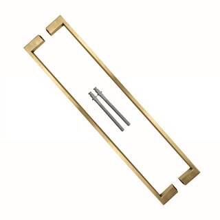 HDD Poignées de porte COSMIC 20/500 en acier inoxydable or mat - paire pour épaisseur de porte >3CM