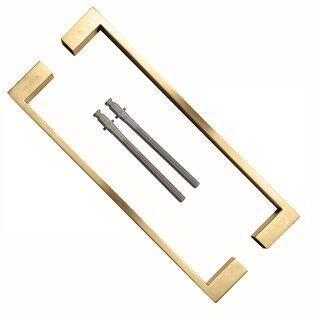 HDD Türgriffe COSMIC 20/300 Edelstahl mattgold - Paar für Türstärke >3CM