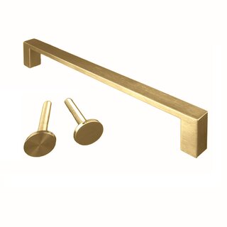 HDD Door handle COSMIC 20/ 300 stainless steel matt gold - through mounting