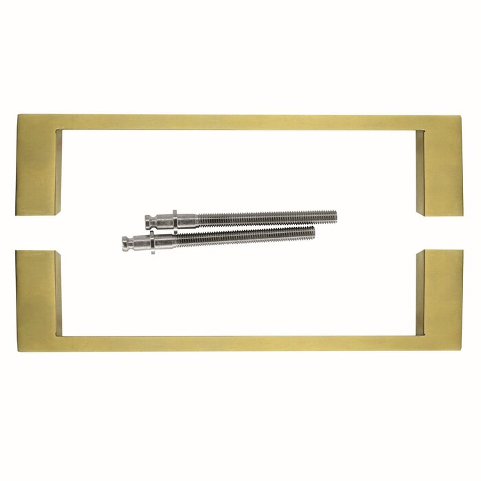 HDD Poignées de porte COSMIC 20/200 en acier inoxydable or mat - paire pour épaisseur de porte >3CM