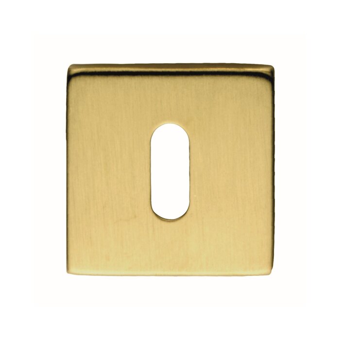HDD 1 key plate cubic shape matt gold