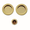 HDD Sliding door handle FRA round per set gold