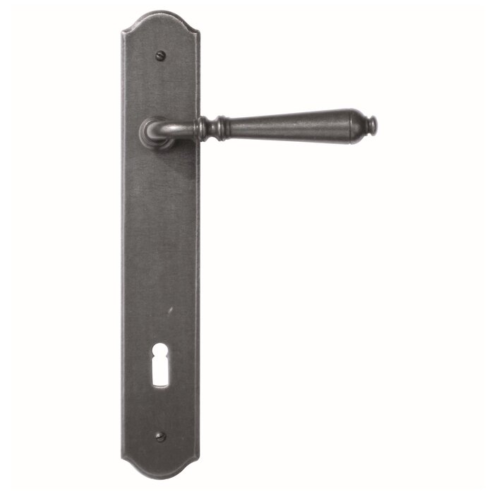 HDD Iron door handles Elegeance on rounded plate