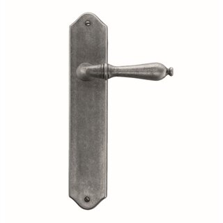 HDD Poignées de porte en argent ancien Lisa sur plaque