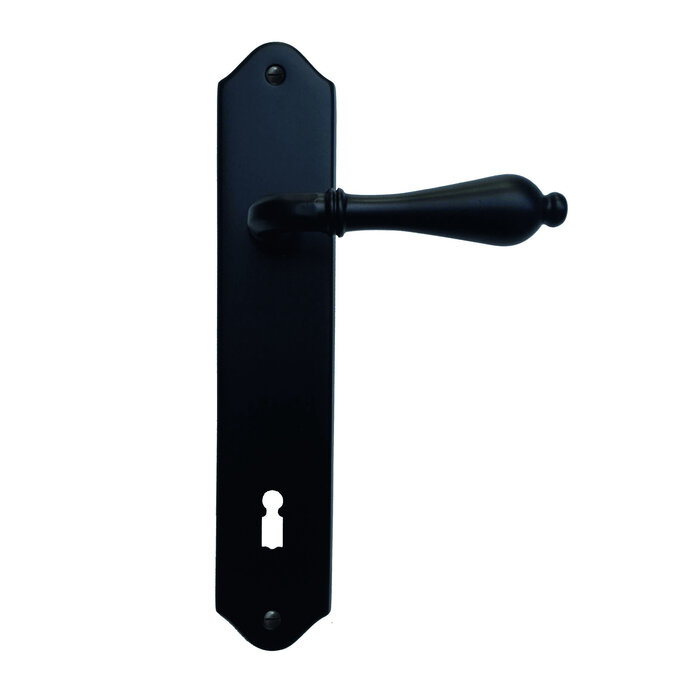 HDD Black door handles Lisa on rounded plate