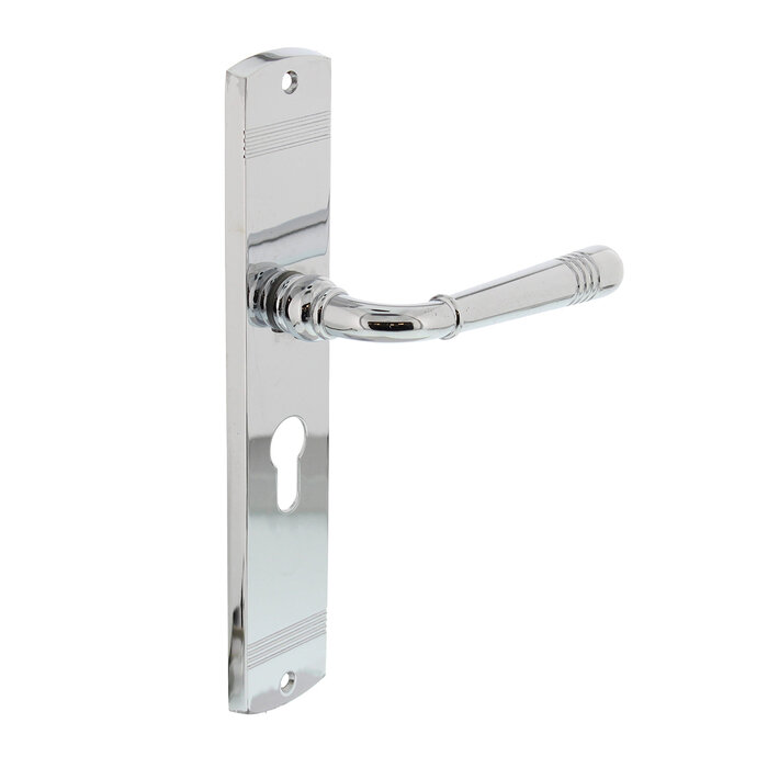 Intersteel Intersteel Poignée de porte Helena sur bouclier - Chrome