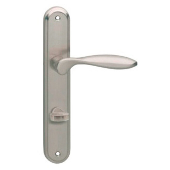 Intersteel Intersteel Door handle George on shield nickel matt
