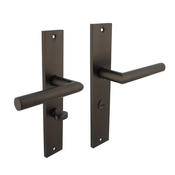 Intersteel Intersteel Deurkruk Bastian op schild 245x45 mm antracietgrijs