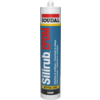 SOUDAL 300 ml Silirub EPDM noir pour l'étanchéité des applications EPDM