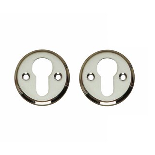 Intersteel Intersteel Rosettes cylinder hole round concealed nickel