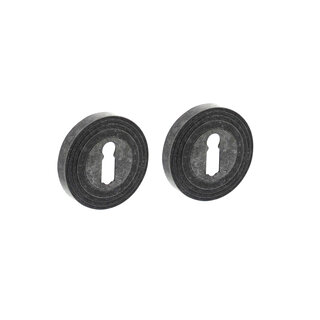 Intersteel Rosaces avec trou de serrure ronde vieux gris