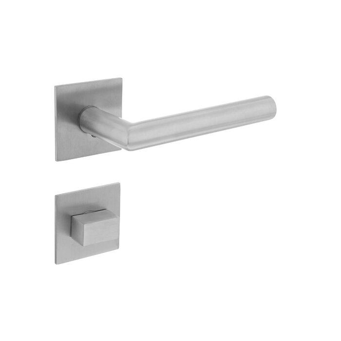 Intersteel Intersteel Türgriff 'Jura' auf quadratischer Magnetrosette aus gebürstetem Edelstahl