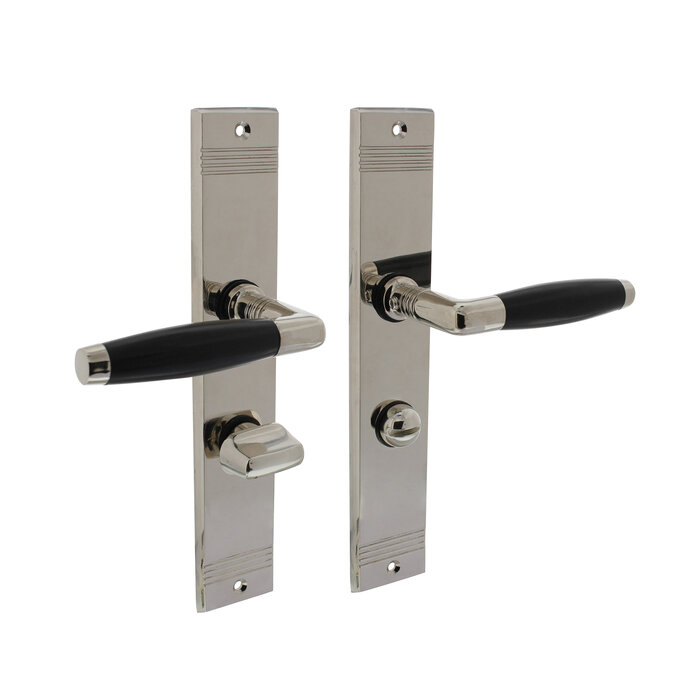 Intersteel Poignée de porte Intersteel Ton Basic avec bouclier en nickel