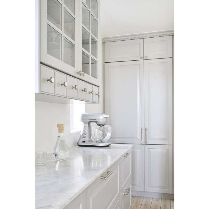 Furnipart Poignée de meuble Furnipart 'VILLA' en nickel poli