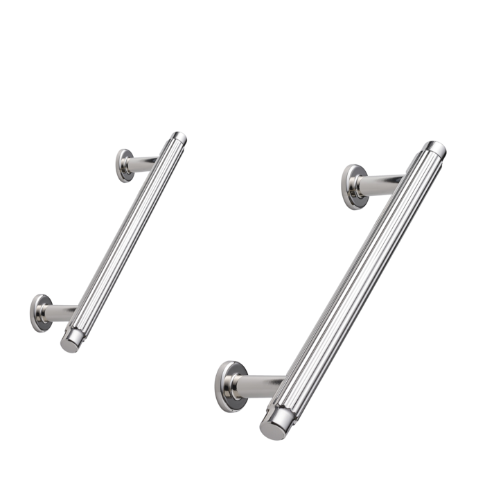 Furnipart Furnipart furniture handle 'VILLA' in polished nickel