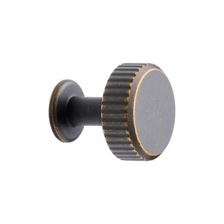 Furnipart Furnipart furniture knob 'VILLA' round - antique brown
