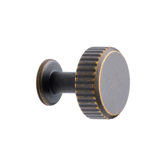 Furnipart Furnipart furniture knob 'VILLA' round - antique brown