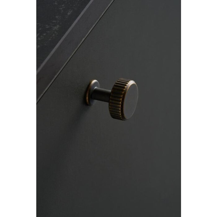 Furnipart Furnipart meubelknop 'VILLA' round - antiek bruin