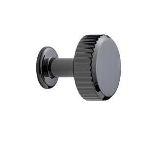 Furnipart Furnipart meubelknop 'VILLA' round - nikkel zwart