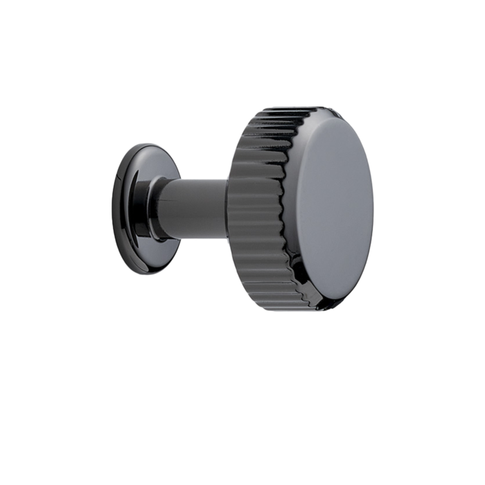 Furnipart Furnipart meubelknop 'VILLA' round - nikkel zwart