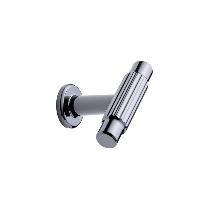 Furnipart Furnipart furniture knob 'VILLA' T - black nickel