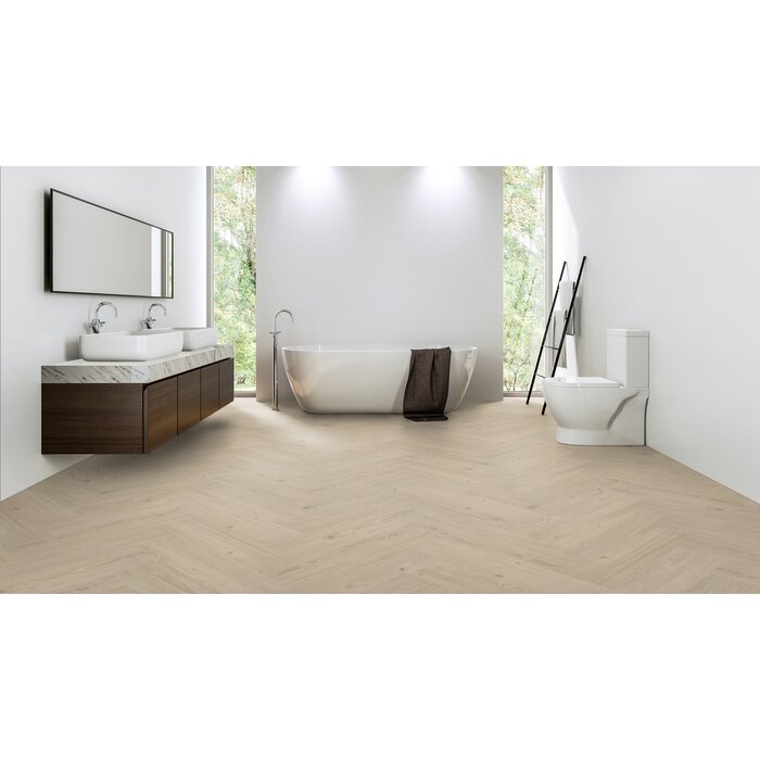 Douwes Dekker PVC Laminaat van Douwes Dekker - Ambitieus brede visgraat 4mv (7 mm | 72 x 18 cm) - Cheesecake